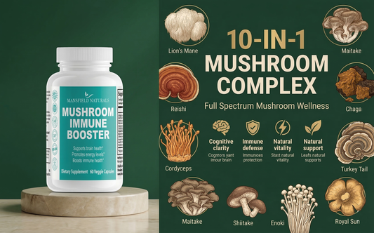 Unlock Your Potential: The All-in-One Mushroom Complex for Focus, Energy, and Immunity