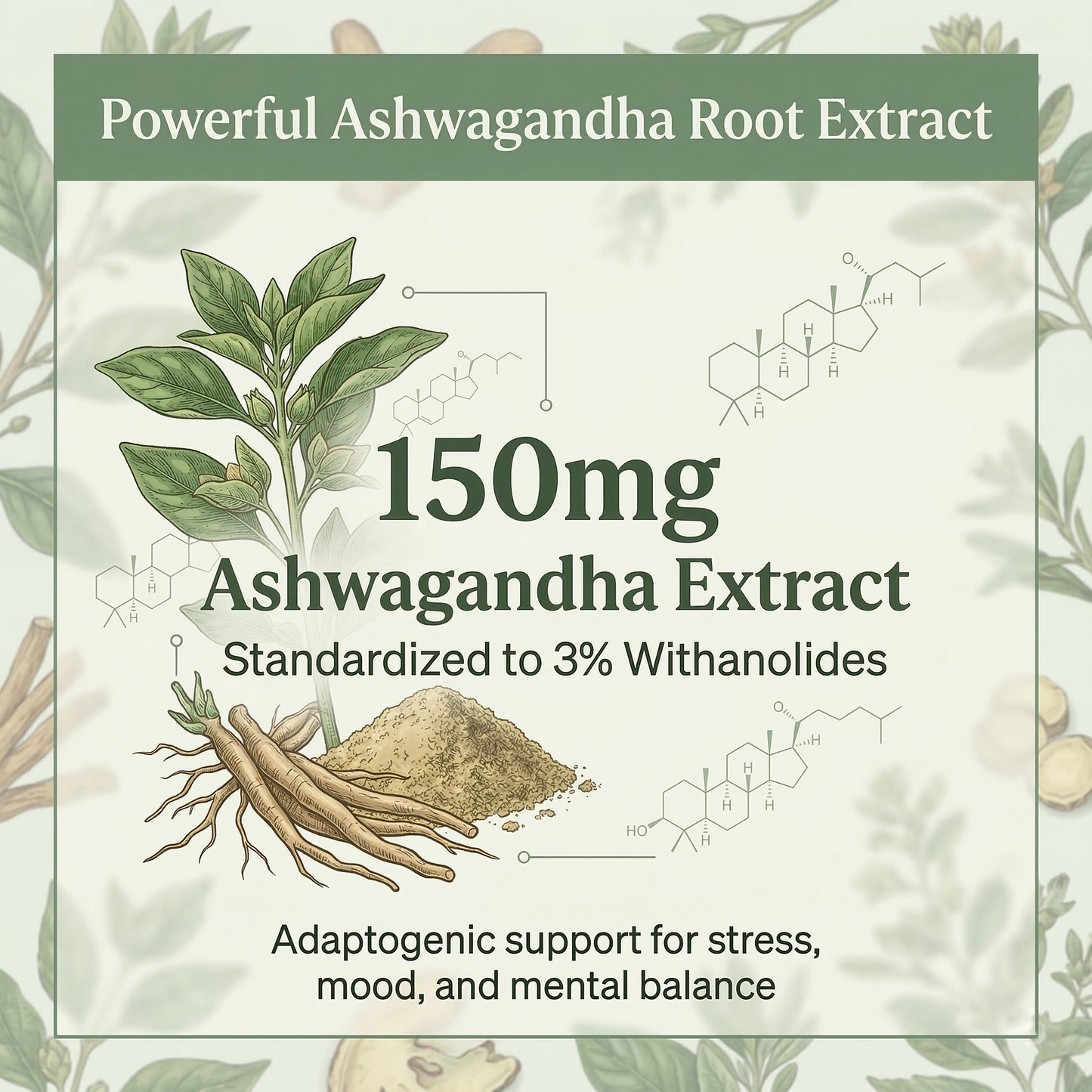Ashwagandha Gummies with Ashwagandha Root Extract 60 Count Natural Stress Relief & Mood Support Vegan, Non-GMO, Gluten Free Herbal Supplement Pack of 1