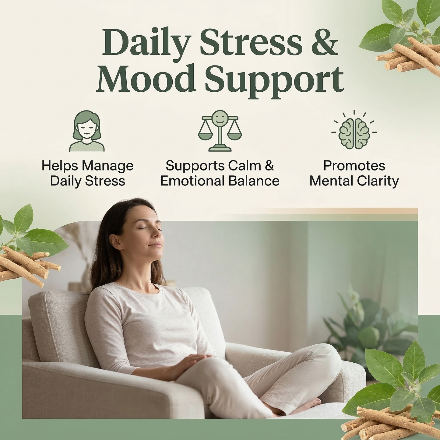 Ashwagandha Gummies with Ashwagandha Root Extract 60 Count Natural Stress Relief & Mood Support Vegan, Non-GMO, Gluten Free Herbal Supplement Pack of 1